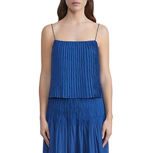 LAFAYETTE 148 Smocked Cropped Cami Size Medium - Picture 1 of 7